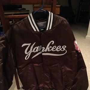 Vintage Brown Yankee Starter Jacket Size L